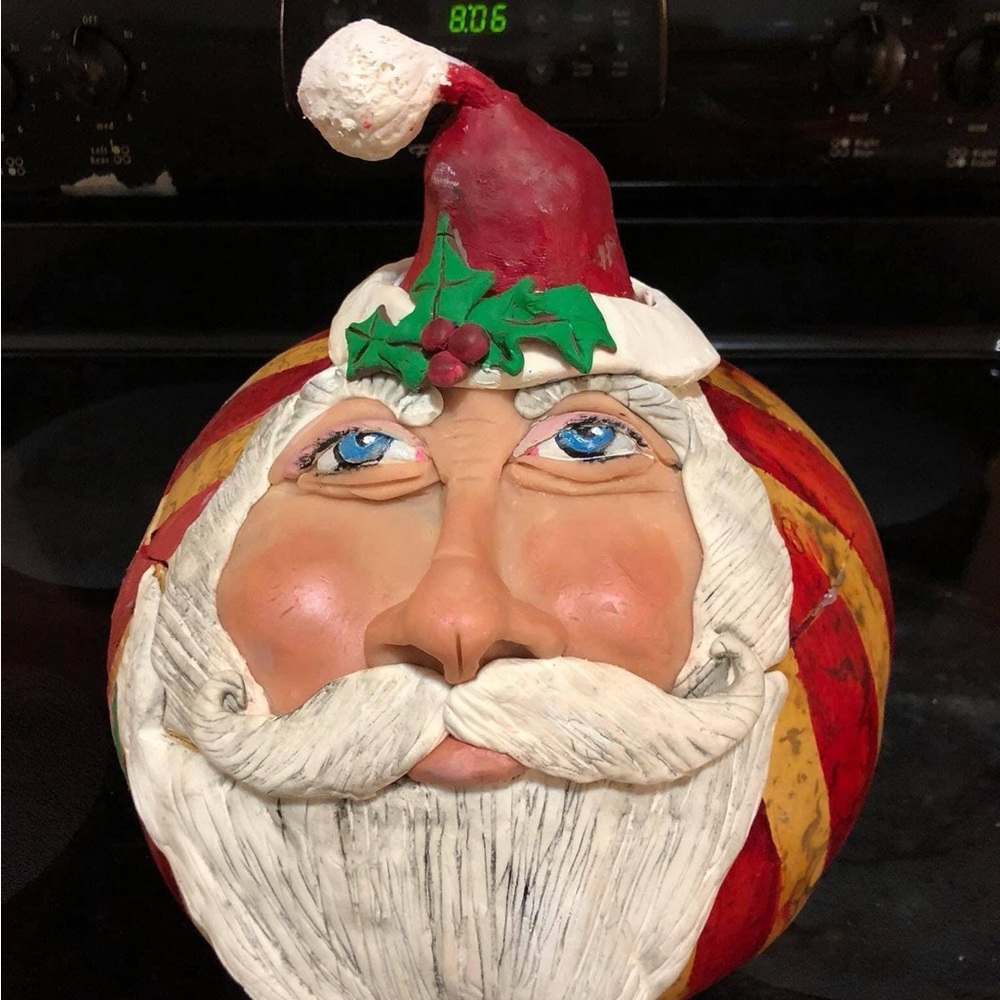 Gourds with Santa face